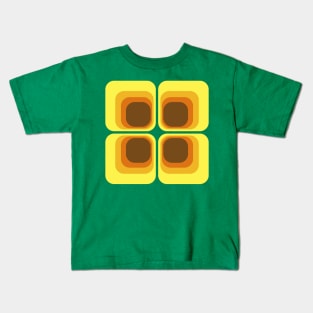 Back to the 70's Groovy Squares Kids T-Shirt